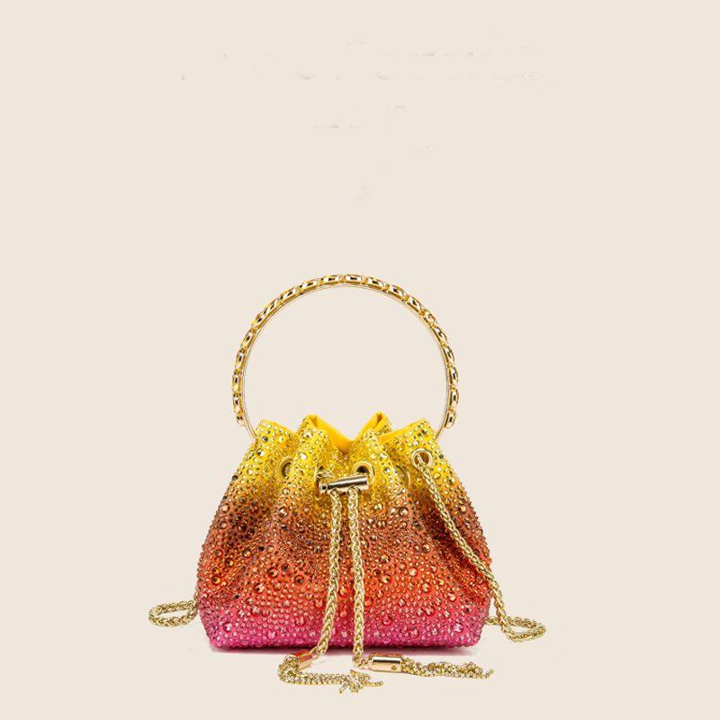Luxury Bags Brand - ハンドルラインストーンイブニングクラッチバッグ財布とハンドバッグ高級デザイナーショルダーバッグシャイニークリスタルクラッチ財布バケットバッグ