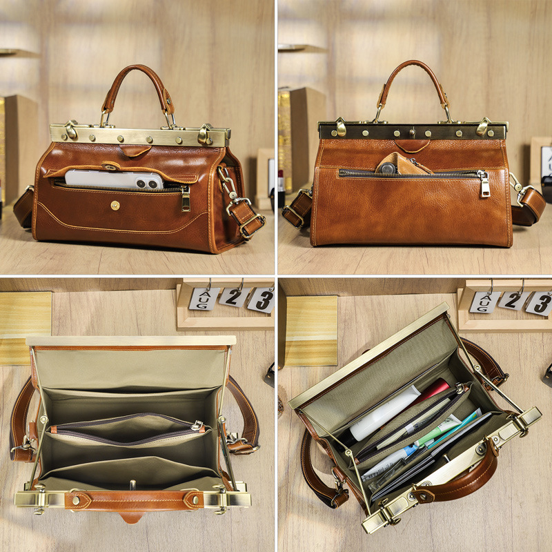 フルグレインラム牛革レディースハンドバッグ、多機能コンパート - Luxury Bags For You のレビューと価格