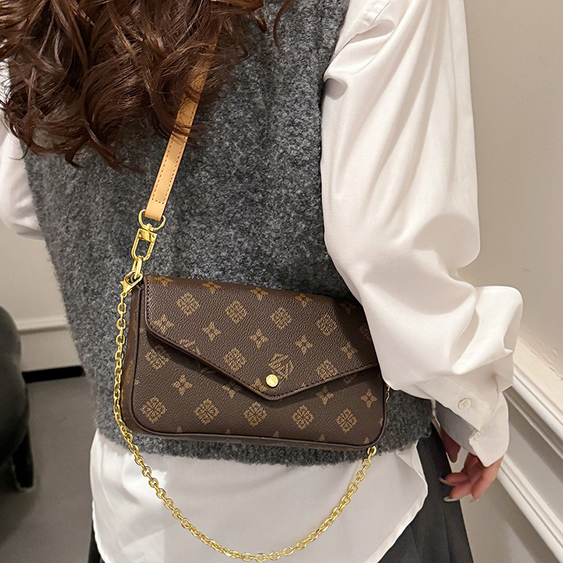 女性用カラーブロックプリントクロスボディバッグ 2026年新 - Luxury Bags Vip のレビューと価格