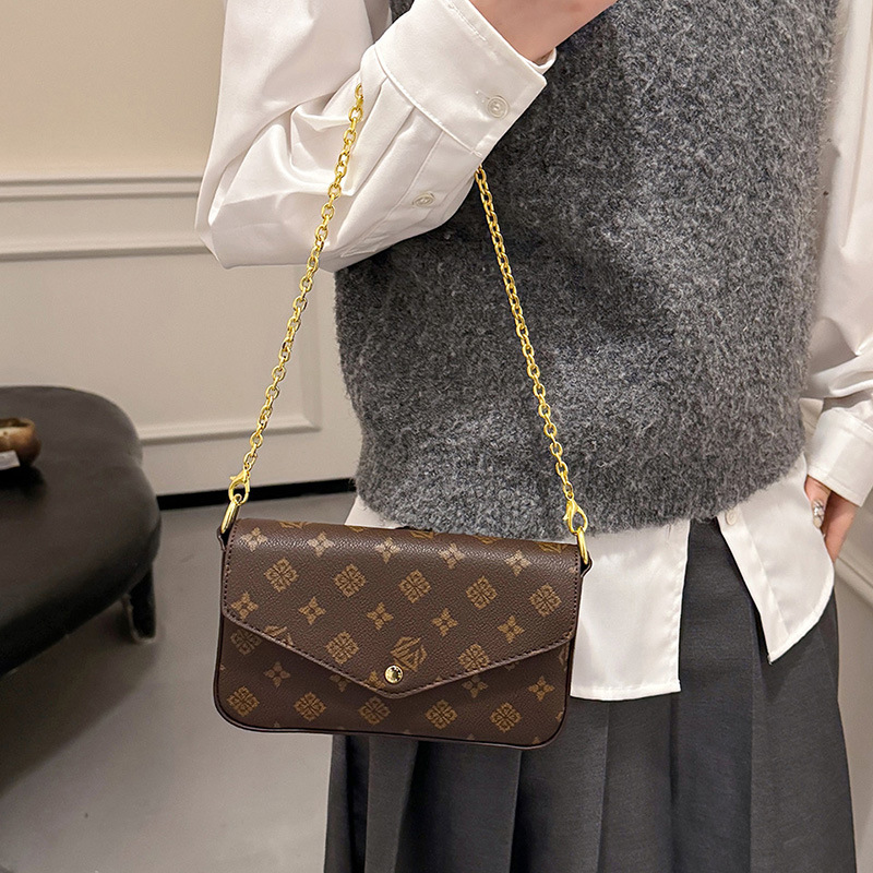 女性用カラーブロックプリントクロスボディバッグ 2026年新 - Luxury Bags Vip のレビューと価格