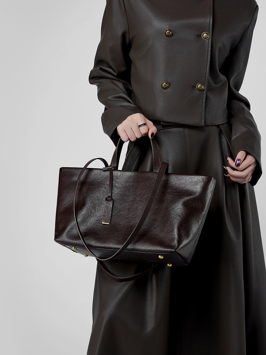 高級女性のショルダーバッグソフトレザー大容量スクエアファッシ - Luxury Bags Korea のレビューと価格