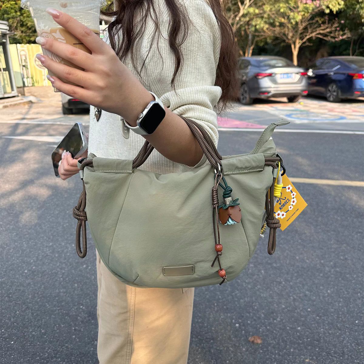 女性バッグナイロン 2026 新しいファッション高級韓国甘い - Luxury Bags Korea のレビューと価格