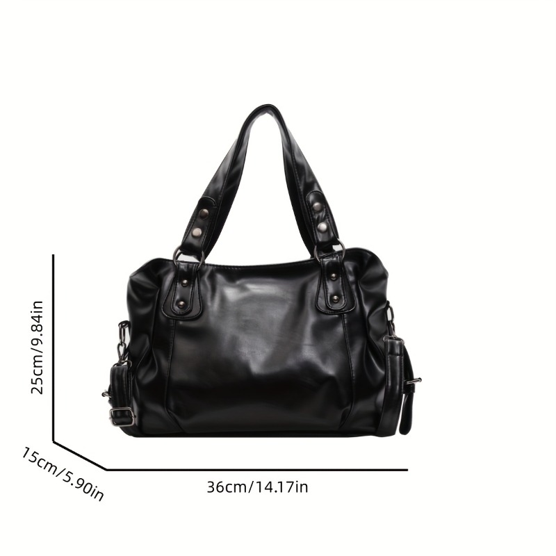 大容量のヴィンテージレザーハンドバッグ、ジッパー開閉、クロス - Luxury Bags Vip のレビューと価格