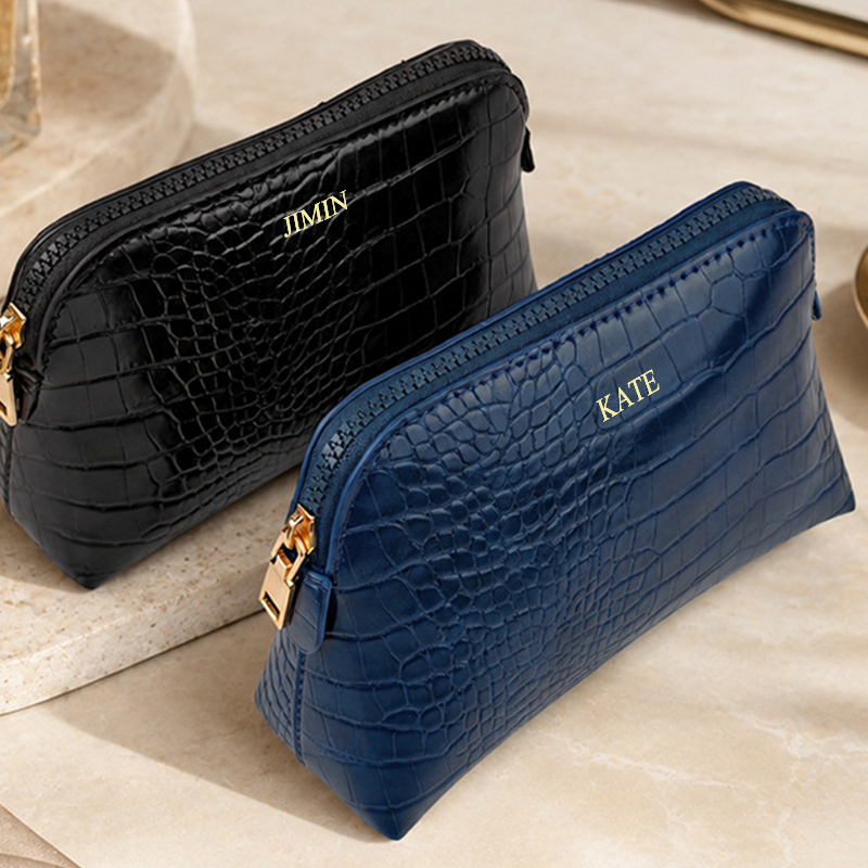 高級クロコダイルレザー柄コスメティックバッグ ジップ付き カ - Luxury Ziploc Bags のレビューと価格
