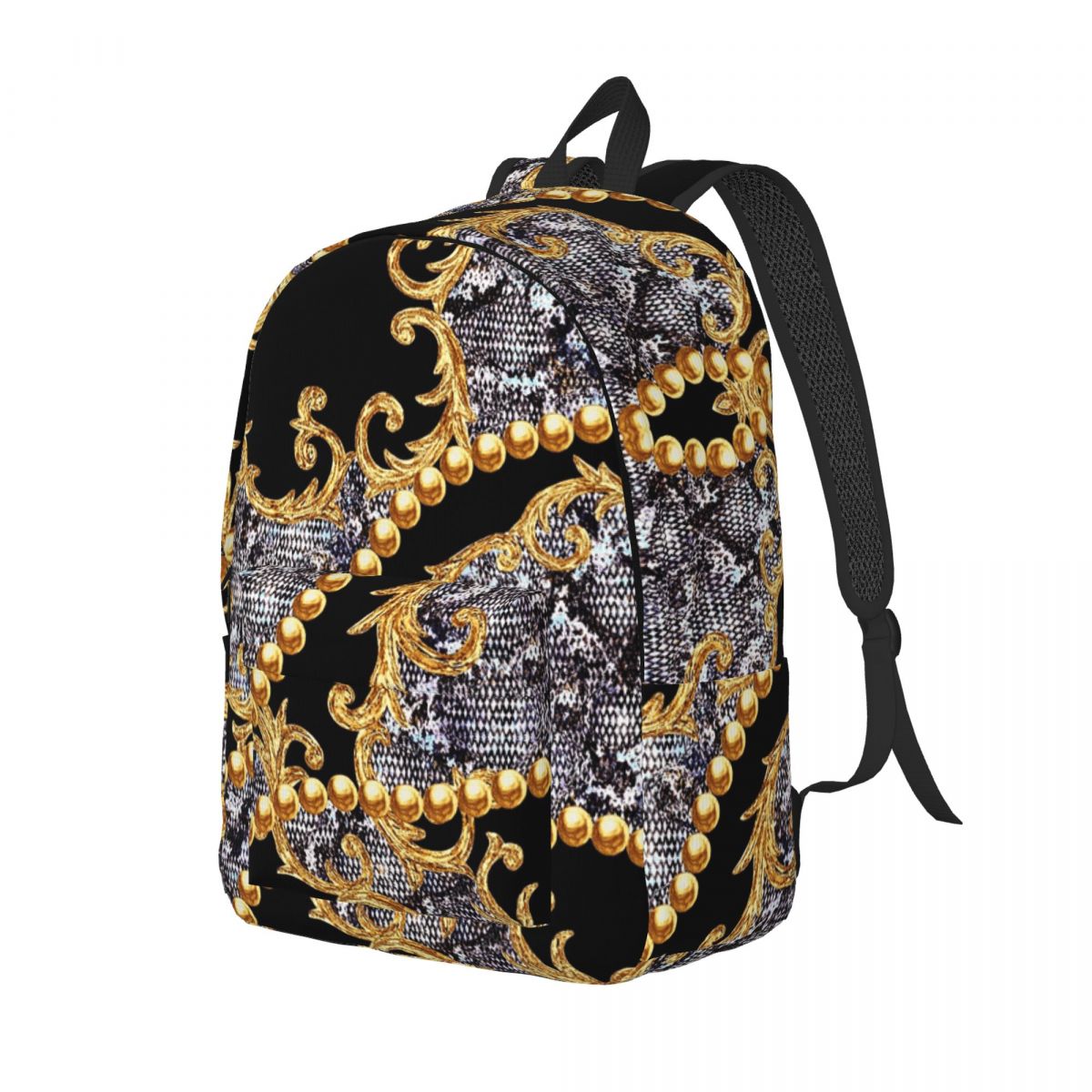 高級ゴールデンヨーロッパ花柄バロック学生バックパックスクール - Luxury Bags Europe のレビューと価格