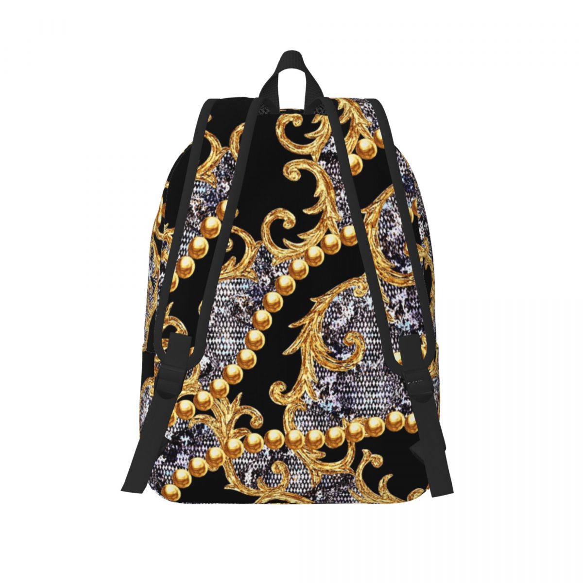 高級ゴールデンヨーロッパ花柄バロック学生バックパックスクール - Luxury Bags Europe のレビューと価格