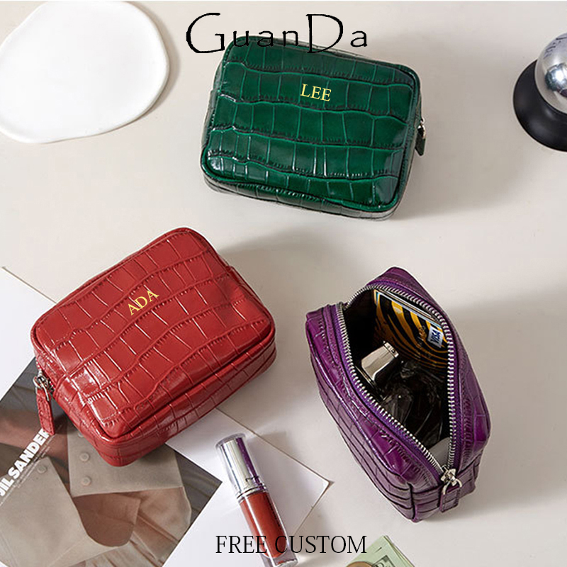 高級本革ジップコインケース クロコダイル柄牛革財布 口紅コス - Luxury Ziploc Bags のレビューと価格