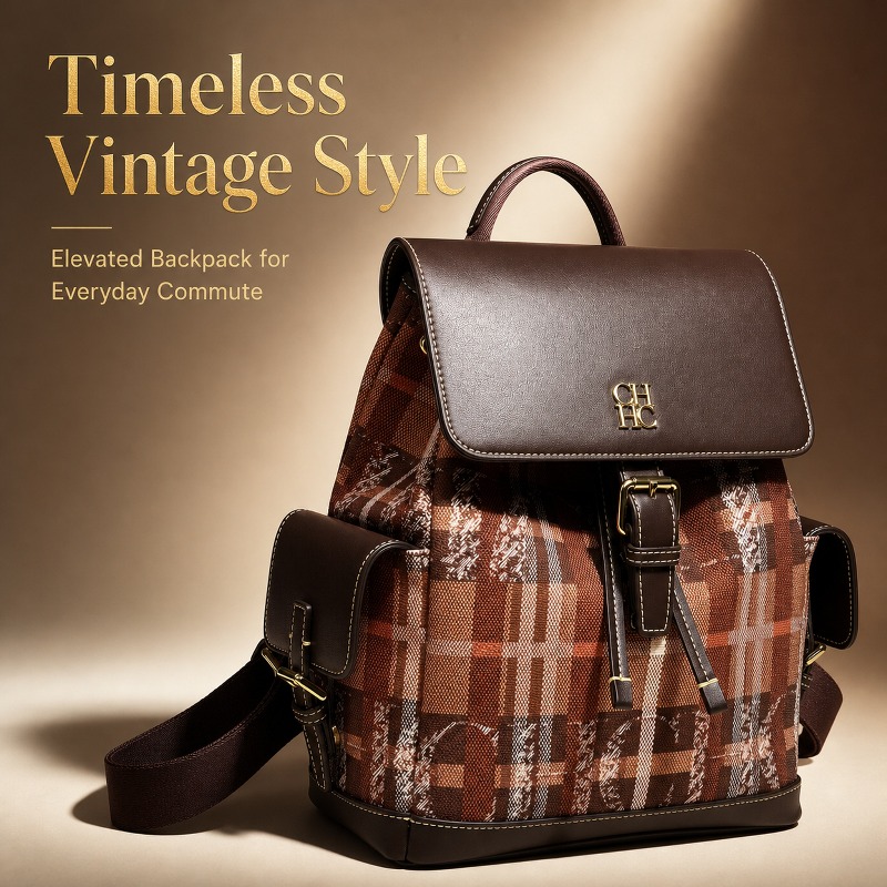 CHHC ファッションカラーブロックバックパックデート多用途 - Luxury Bags For You のレビューと価格