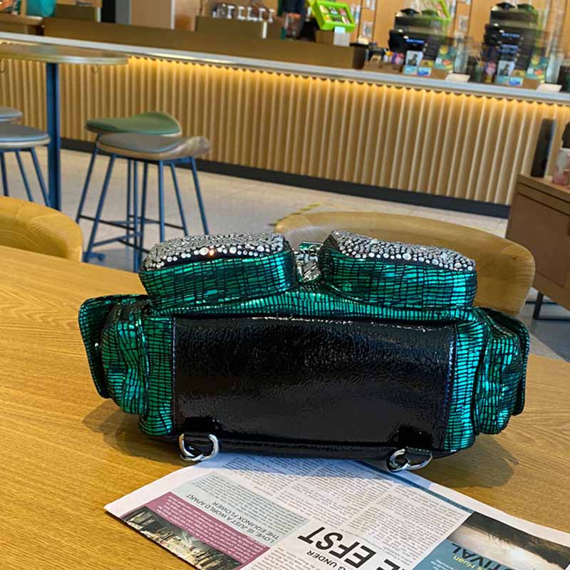 女性用バックパック,大容量ショルダーバッグ,合成皮革,ダイヤ - Luxury Bags For Women Brands のレビューと価格