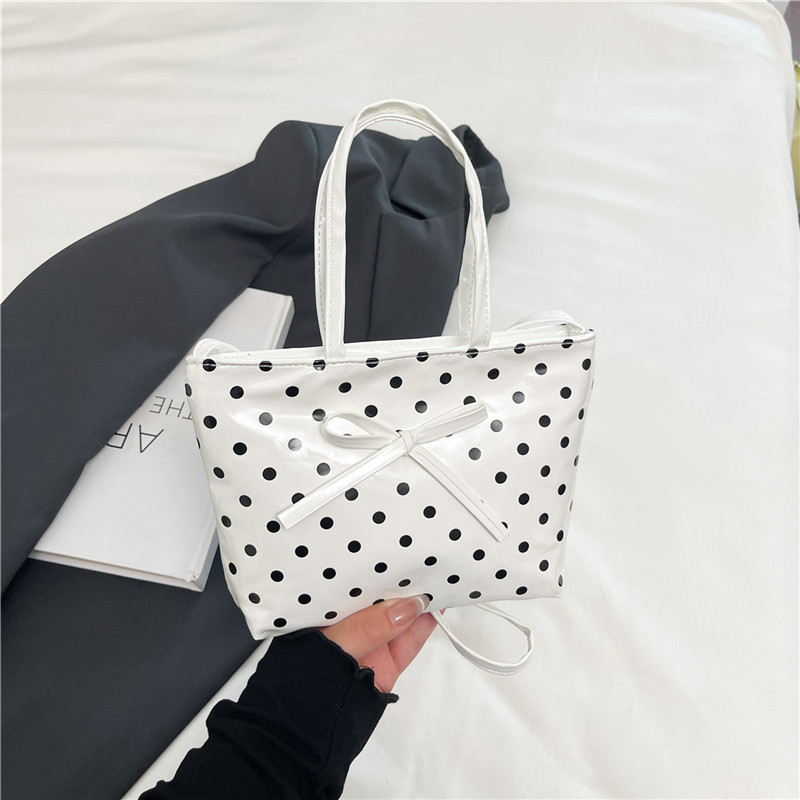 女性の新しいハンドバッグ韓国チェック柄水玉模様のリボンかわい - Luxury Bags For Women Brands のレビューと価格
