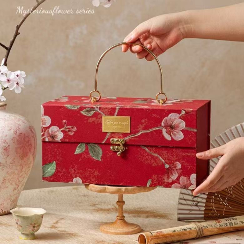 厚みのある多色金属製ハンドヘルドギフトボックス、結婚式のブラ - Luxury Bags List のレビューと価格