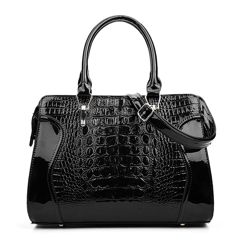 女性のストリートスタイルピュアカラークロコダイルパターンスク - Luxury Bags Vip のレビューと価格