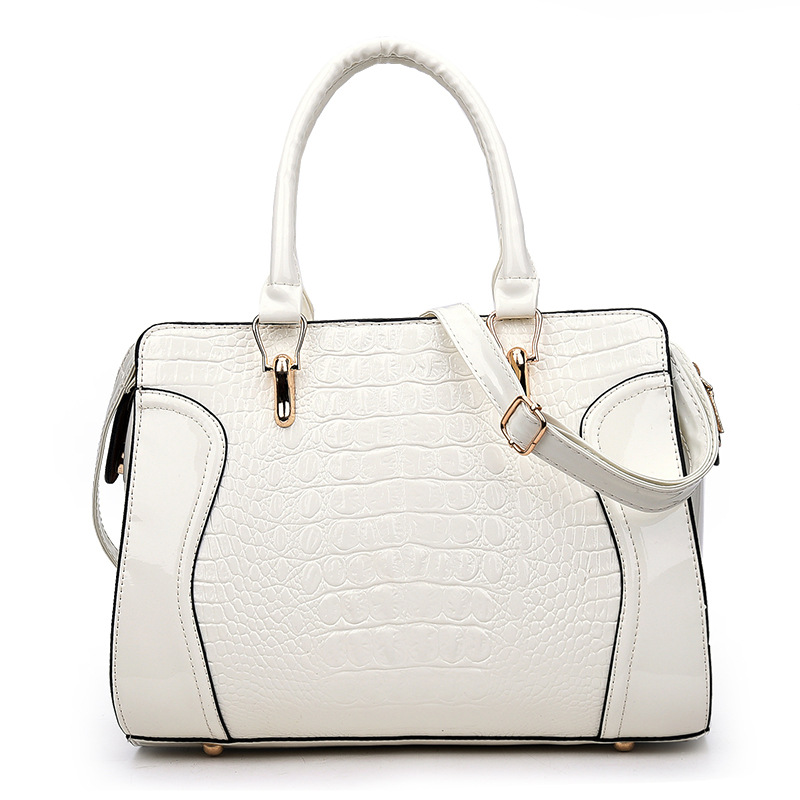 女性のストリートスタイルピュアカラークロコダイルパターンスク - Luxury Bags Vip のレビューと価格