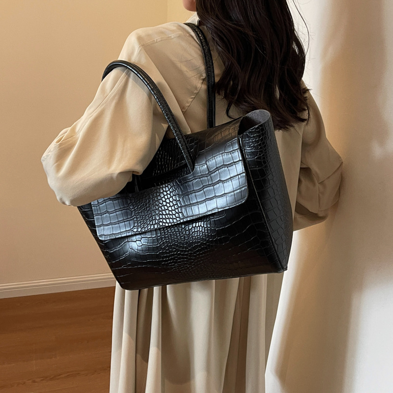女性用ストーンパターンビッグバッグ,大容量ハンドバッグ,レト - Luxury Bags Vip のレビューと価格